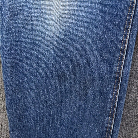 Diamond Gusset Men's Straight Leg Jeans Blue 37x27 Medium Wash Denim 5-Pocket - Picture 5 of 12